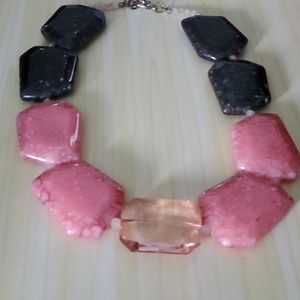 3/$26 Pink and black Necklace